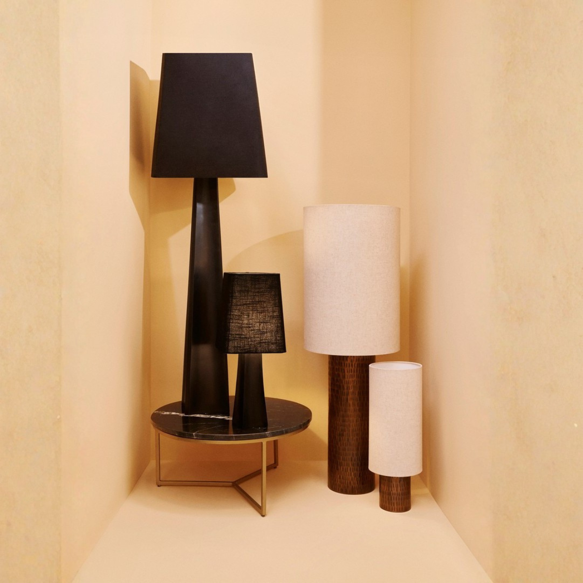 BT NURI Black modern Indoor table lamp